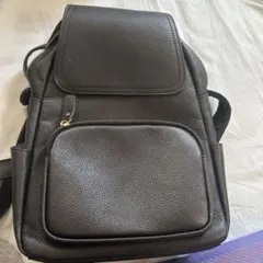 黒 本革リュック