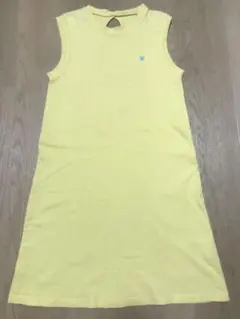 【ALBAROSA】イエロー ノースリーブ ミニワンピース