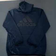 adidas フード付きパーカー ネイビー