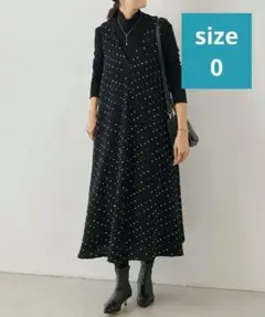 お値下げしました【未使用】BEARDSLEY ドットワンピース　サイズ0 BEARDSLEY（ビアズリー） ワンピース ドットギャザーワンピース