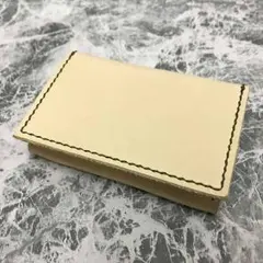 【名刺入れ】ヌメ革 マチ付 大容量 色変更可 レザークラフト