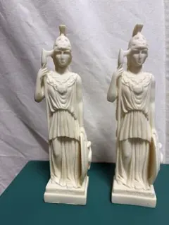 女神 アテナ 彫像 2体セット オブジェ 置物