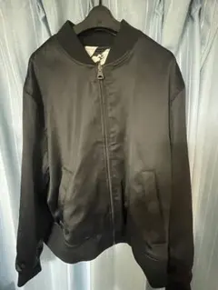 (SALE中)H&Mブラックブルゾンレザージャケットリバーシブル（値下げ可能）