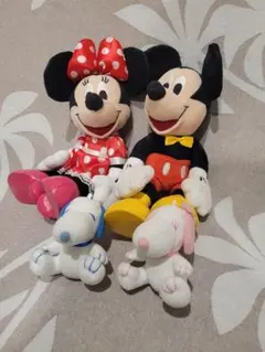 ディズニー ドナルド＆デイジー ミッキー＆ミニー セットぬいぐるみ