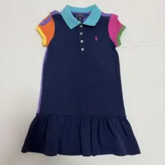 POLO RALPH LAUREN 半袖ワンピース 110/56 ネイビー