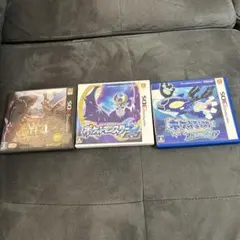 【たまちゃん様用】3DS ゲームソフト 3本セット（カビゴンGX付き）