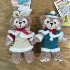 【 新品 タグ付き 】ダッフィーシェリーメイ ぬいぐるみバッチ ぬいば
