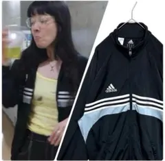【あいみょん着用‼️】adidasトラックジャケット L 黒 ガイコツ 古着