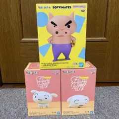 おおきなSOFVIMATES ぶりぶりざえもん シロ フィギュア 3点セット