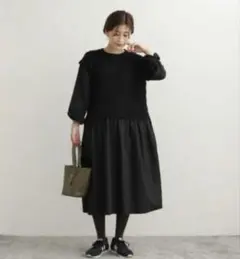 新品URBAN RESEARCH DOORS ニットベストドッキングワンピース