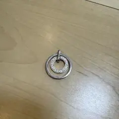 レモンツリーダブルサークル ペンダントトップ シルバーカラー ストーン最終値下げのサムネイル