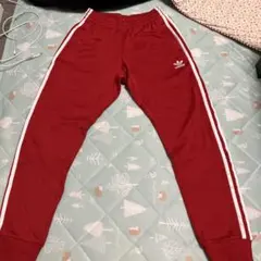 adidas 長ズボン　赤のサムネイル