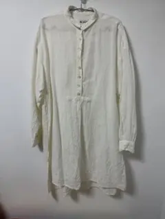 BLACK by MOUSSY アイボリー ロングシャツ