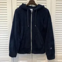 Champion フリース　パーカー　 LARGE ネイビー