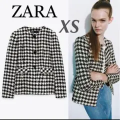 ZARA 千鳥格子柄ブレザー