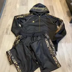 魔裟斗 チャンピオン ジャージ 上下 Champion ヘビ柄　パイソン　y2k