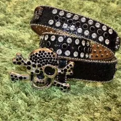 BORN1NH3LL Leopard Studded Logo Belt - メルカリ