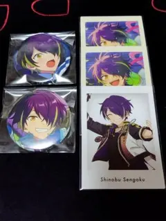 あんスタ 仙石忍 缶バッジ&ぱしゃっつセット