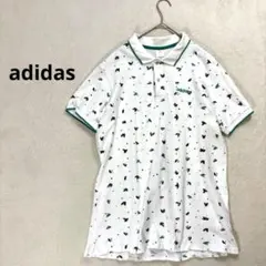 【アディダス】O 半袖ポロシャツ　ゴルフウェア　メンズ　ホワイト