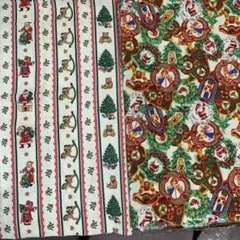 Xmas柄　もみの木　サンタ　柊　2種セット