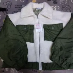 ファーとナイロンのジャケット