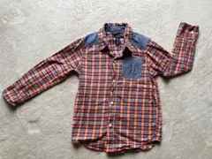 GapKids 110 長袖チェックシャツ