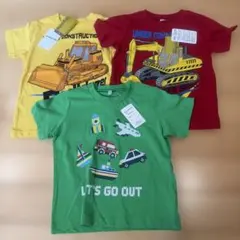 はたらくくるま 半袖Tシャツ 3枚セット 110cm