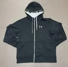 アンダーアーマー フルジップフーディー パーカー ブラック　LG L
