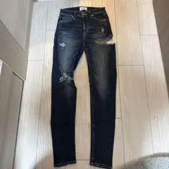 GYDA ダメージ加工 スキニージーンズ