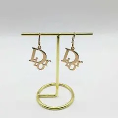 限定価格】Dior Petit CD スタッドピアス ゴールド ラインストーン 