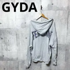GYDA ジェイダ レディース オーバーサイズ F スタッズロゴパーカー