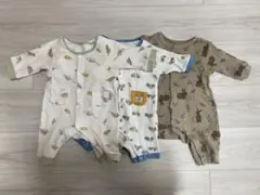 【60cm】F.Oインターナショナル 長袖ロンパース3枚セット BREEZE他
