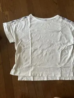 JEANASiS 半袖Tシャツ ホワイト レース切替のサムネイル