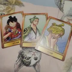 ONE PIECE ルフィ太郎 ゾロ十郎 サン五郎 カード