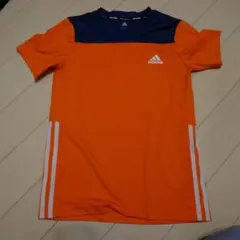adidas オレンジ ネイビー Tシャツ 150cm