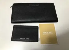 MICHAEL KORS(MK) 長財布 カードケース ブラック　新品 MEN