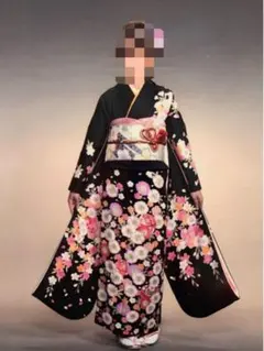 定価約60万円　2回着用　振袖フルセット　バッグ草履付　京都きもの友禅