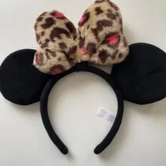 ミッキー耳カチューシャ レオパード柄