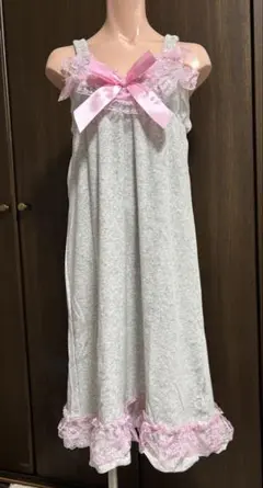 【ルームウェア】パイル生地ワンピース