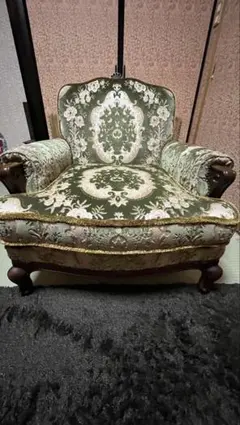 美品□イタリア□ロココ様式□金華山張り□単鋲□1