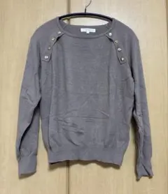 グローブ 長袖セーター ニット M モカ色