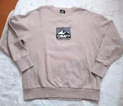 CAMP7 スウェット トレーナー 裏起毛 くすみピンク Lサイズ