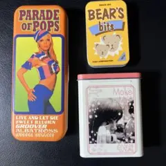 缶ケース3個セット　平成レトロ