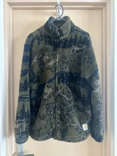 Carhartt フリースジャケット オリーブグリーン/ネイビー