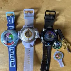 ア*ス様 妖怪ウォッチプロトタイプ、オーガ、エルダセット メダル、剣、鍵付き