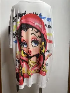 Betty Boop 半袖メッシュTシャツ ブルー