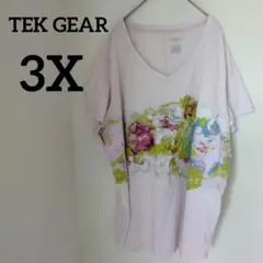 送料込❤TEK GEAR 【3X】カラフル Vネック Tシャツ 大きいサイズ