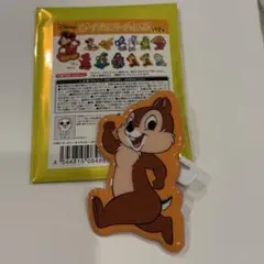 ディズニー　ダイカットバッジ　チップ　きゃらマルシェ