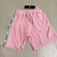 umbro アンブロ パイル地 ハーフパンツ ピンク サイドライン　110cm