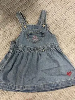 Baby GAPデニム サロペットワンピース（刺繍付き）18-24ヶ月